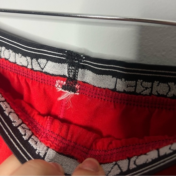Victoria’s Secret Red High Wiasted Boxer Shorts with Zipper Sides Medium - Picture 5 of 6